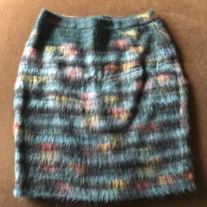 Anthropology Maeve Feathered Pencil Skirt.